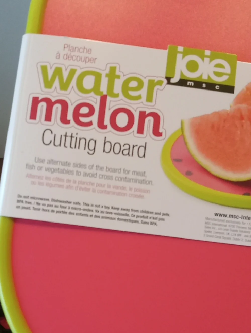 Joie Watermelon Cutting Board NWT